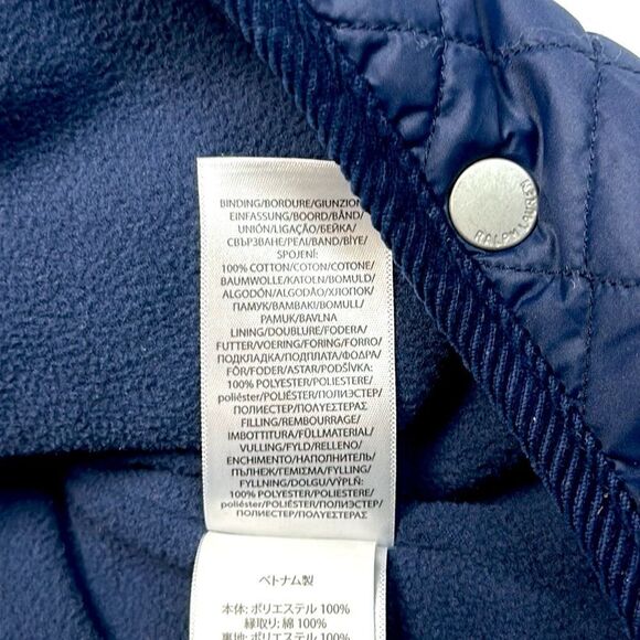 Ralph Lauren Quilted Navy Blue
Baby Boy Bunting Snowsuit Hooded Size 6M - Picture 12 of 13